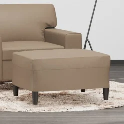 vidaXL Pallar>Fotpall cappuccino 70x55x41 cm konstläder