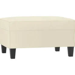 vidaXL Pallar>Fotpall gräddvit 70x55x41 cm konstläder