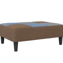 vidaXL Pallar>Fotpall lapptäcke 77x55x31 cm tyg