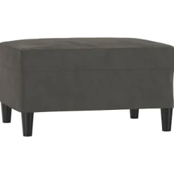 vidaXL Pallar>Fotpall mörkgrå 70x55x41 cm sammet
