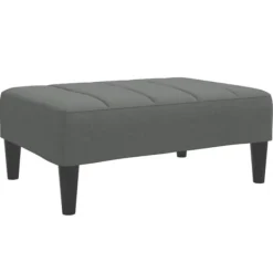 vidaXL Pallar>Fotpall mörkgrå 77x55x31 cm tyg