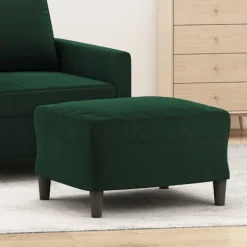 vidaXL Pallar>Fotpall mörkgrön 60x50x41 cm sammet