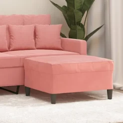 vidaXL Pallar>Fotpall Rosa 70x55x41 cm sammet