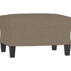 vidaXL Pallar>Fotpall Taupe 60x50x41 cm tyg