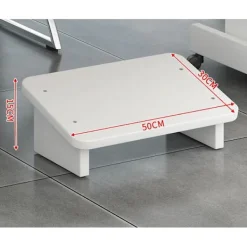 Kontorsmöbler>Fotpall under skrivbord, vadderad bänk, vit, 50*30*15cm, 1 st