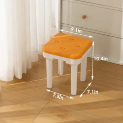 Superp Pallar>Fotsteg pall Robust liten mjölkpall, skobyte pall Stol Förvaring fotpall Robust sittpall med monterade ben