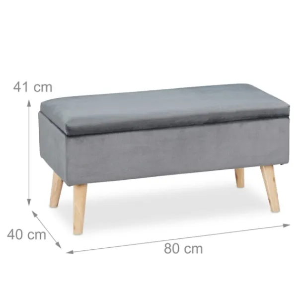 Northio Kistor & Koffertar>Förvaringsbänk i sammet