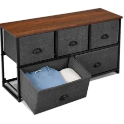 Northix Byråer>Förvaringsenhet med 5 lådor Horisontell kubförvaringslåda 100 x 30 x 53,5 cm