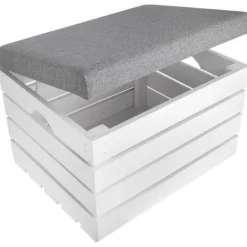 CREATIVE DECO Sittpuffar>Förvaringspuff - - - Inomhus - 50 x 40 x 35 cm