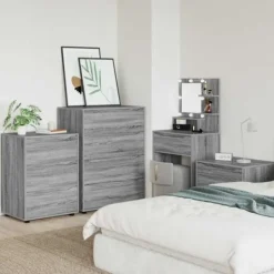 vidaXL Byråer>Förvaringsskåp Grå Sonoma 60 x 48 x 81 cm Konstruerat trä