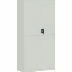 vidaXL Kontorsmöbler>Förvaringsskåp ljusgrå 90x40x180 cm stål