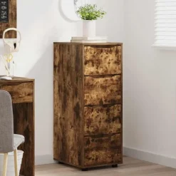 vidaXL Byråer>Förvaringsskåp Rökt ek 40 x 48 x 105 cm Konstruerat trä