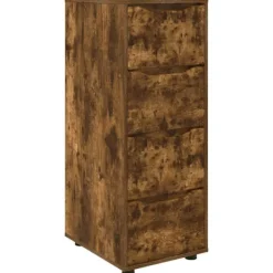 vidaXL Byråer>Förvaringsskåp Rökt ek 40 x 48 x 105 cm Konstruerat trä
