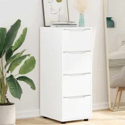 vidaXL Byråer>Förvaringsskåp Vit 40 x 48 x 105 cm Konstruerat trä