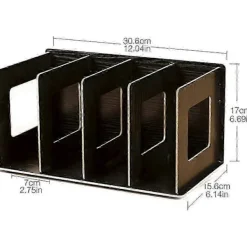 FMYSJ Kontorsmöbler>Förvaringsställ i trä för CD-skivor, DVD-skivor och böcker, hopfällbar organizerhylla 30,5x15x17cm (FMY)