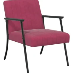 vidaXL Fåtöljer>fåtölj Vinröd 59 x 75 x 78 cm Sammet