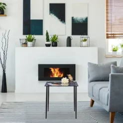 Northix Småbord>Fyrkantigt sidobord i glas