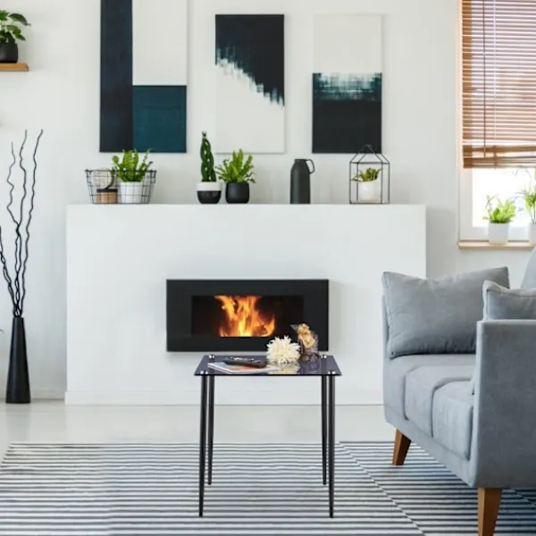 Northix Småbord>Fyrkantigt sidobord i glas