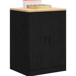 vidaXL Skåp>Garageskåp svart 60x51x85 cm massiv trä furu