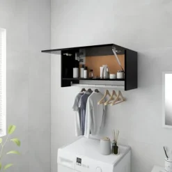 vidaXL Skåp>Garderob svart 70x32,5x35 cm konstruerat trä