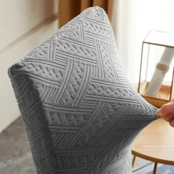 Stolar>(Grå) Stolsöverdrag, Stretch Matstolöverdrag Modern Stolskydd Tvättad för Dekoration Fest Banketter Offic