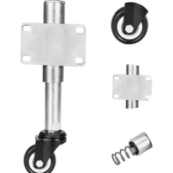 Kontorsmöbler>Grindhjul, länkhjul, grindstamhjul, 2 tum PU grindhjul