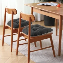 Stolar>Halkfria stolsdynor för matstolar, set om 4, 46*43*9 cm sittdyna med spår