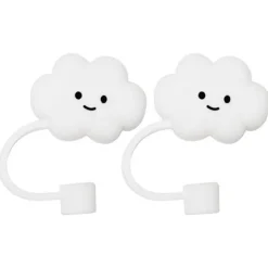 Generic Matgrupper>Halm Detaljer 2st Moln Spetsskydd Dammtäta Lock Återanvändbara Mjuka Silikon Halmskydd