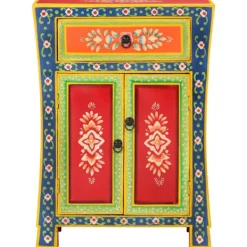 vidaXL Skåp>Handmålad skänk 54x30x74 cm massivt mangoträ