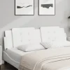 vidaXL Soffor>Headboard Cushion "Zadar" White 183 cm Faux Leather