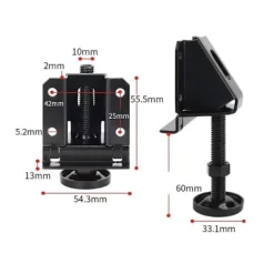 Kontorsmöbler>(Heavy Duty Furniture Levelers Black 4Pcs) Justerbar Bordben Nivåjusterare w/Låsmuttrar för Fu