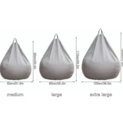 Sittsäckar>Helt Ny Extra Stor Sittsäck Fåtölj Soffa Överdrag Inomhus Lazy Lounger För Vuxna Barn Hetsäljare!-XinHan