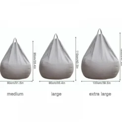 GIFT OF G Sittsäckar>Helt ny extra stor sittsäck sofföverdrag inomhus Lazy Lounger för vuxna barn Hotsale!