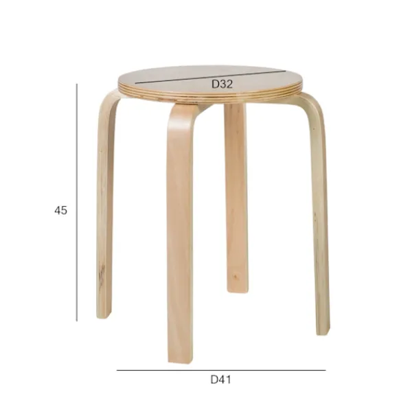 BraVärde Pallar>Hett Set med 2 produkter. Pall SIXTY-1 natur 2300