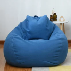 Sittsäckar>Högkvalitativt extra stort sittsäckstolar sofföverdrag inomhus lat fåtölj för vuxna barn Hotsale! 90 * 110cm