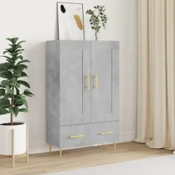 vidaXL Skåp>Högskåp betonggrå 69,5x31x115 cm konstruerat trä