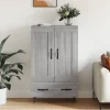 vidaXL Skåp>Högskåp grå sonoma 69,5x31x115 cm konstruerat trä