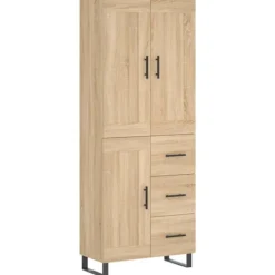 vidaXL Skåp>Högskåp sonoma-ek 69,5x34x180 cm konstruerat trä