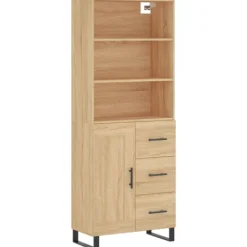 vidaXL Skåp>Högskåp sonoma-ek 69,5x34x180 cm konstruerat trä