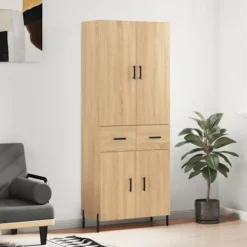 vidaXL Skåp>Högskåp sonoma-ek 69,5x34x180 cm konstruerat trä