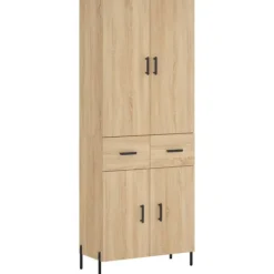 vidaXL Skåp>Högskåp sonoma-ek 69,5x34x180 cm konstruerat trä