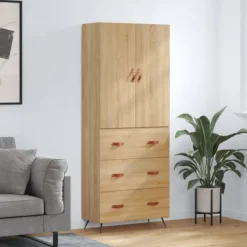 vidaXL Skåp>Högskåp sonoma-ek 69,5x34x180 cm konstruerat trä