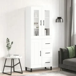 vidaXL Skåp>Högskåp vit 69,5x34x180 cm konstruerat trä