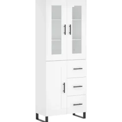 vidaXL Skåp>Högskåp vit 69,5x34x180 cm konstruerat trä