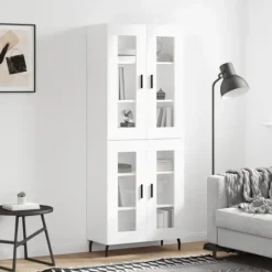 vidaXL Skåp>Högskåp vit 69,5x34x180 cm konstruerat trä