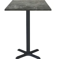 Matbord>Högt bord 60 x 60 cm - Dina metallisk sten modell