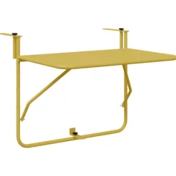 vidaXL Balkongmöbler>Hängande Balkongbord Guld 60 x 39 x 65 cm Stål