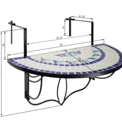 tectake Balkongmöbler><noscript><img width=