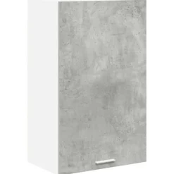 vidaXL Skåp>Hängande skåp Betonggrå och vit 50 x 31 x 80 cm Konstruerat trä