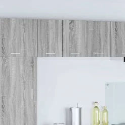 vidaXL Skåp>Hängande skåp med dörr 2 pcs Grå Sonoma och vit 30 x 31 x 40 cm